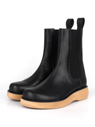 High Sole Chelsea Boots - Camel - DAVID STONE - Modalova