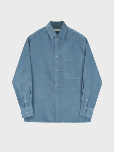 W Oversized Corduroy Shirt - Blue - LIEU HOMME - Modalova