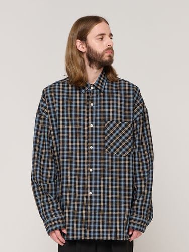 Plaid Oversized Fit Shirt - Black - CARGOBROS - Modalova