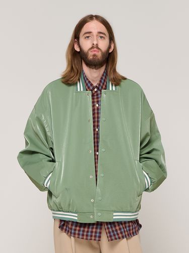 CB Coated Varsity Jacket - Green - CARGOBROS - Modalova