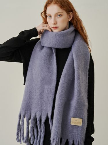 Simple Patch Wool Long Scarf - ADAUL - Modalova