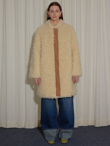 Suede-lined Shearling Coat - Enor - Modalova