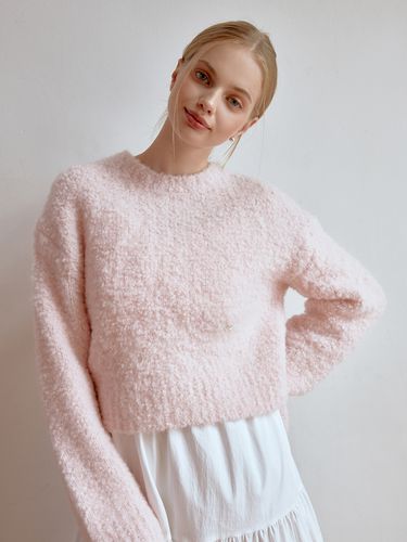 Cheek Boucle Knit_Pink - RE_L - Modalova