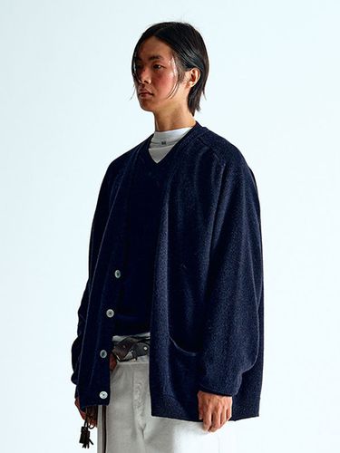 Oversized Alpaca Cardigan_Navy - 86d - Modalova