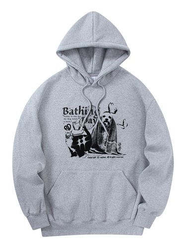 Bathing Graphic Hoodie _ Grey - RADINEO - Modalova