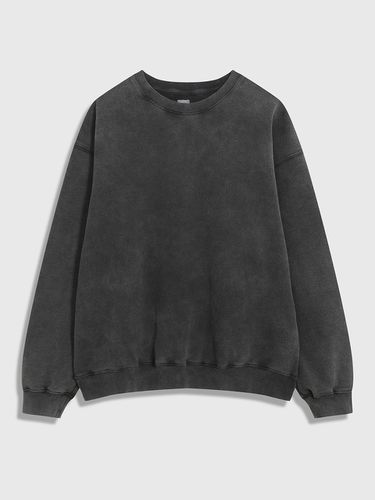 Garment Dyed Sweatshirt - Black - 86d - Modalova