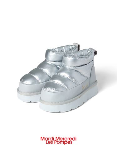 Hiver Padded Mini Boots_Silver - MARDI MERCREDI LESPOMPES - Modalova