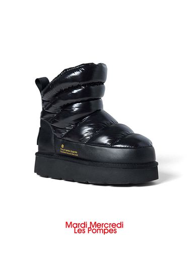 Hiver Padded Oblique Boots_Black - MARDI MERCREDI LESPOMPES - Modalova