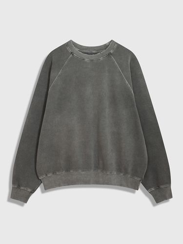 Distressed Raglan Sweatshirt - Gray - 86d - Modalova