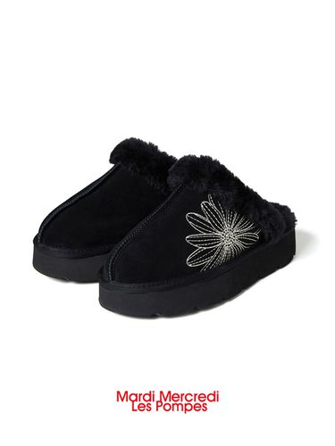 Classique Slippers_Black - MARDI MERCREDI LESPOMPES - Modalova