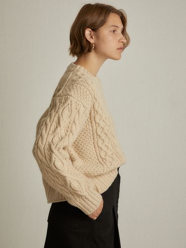 Cable Knit Sweater - LARGO - Modalova