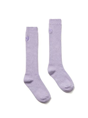 Long Socks MRD Logo_Lavender Purple - MARDI MERCREDI - Modalova