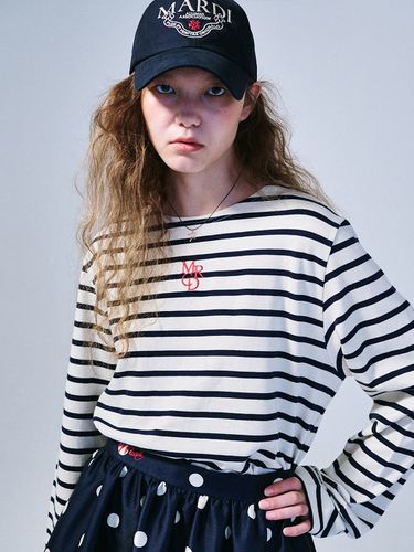 Long Sleeve Stripe T-shirt - MARDI MERCREDI - Modalova