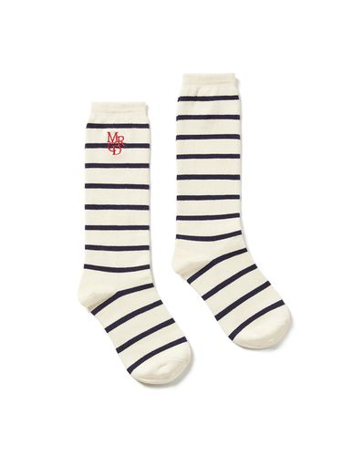 Long Socks Stripe MRCD Logo - MARDI MERCREDI - Modalova