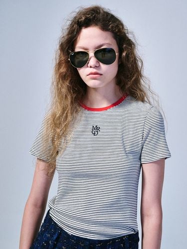 Small Logo Stripe T-shirt - MARDI MERCREDI - Modalova