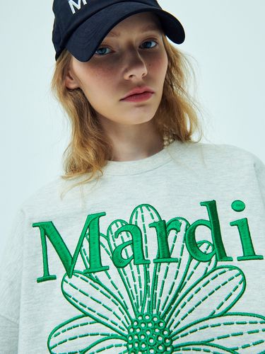 Flower Embroidered Sweatshirt - MARDI MERCREDI - Modalova