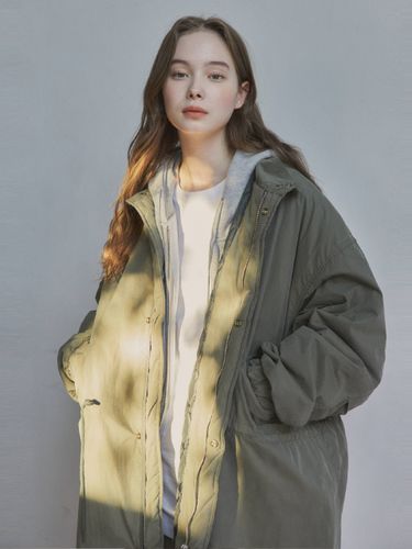 M-65 Fishtail Bomber Jacket Padding Coat (3 color) - WEDNESDAY OASIS - Modalova