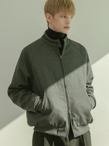 Wool Classic Jacket - Charcoal - HALBKREIS LAYOUT - Modalova