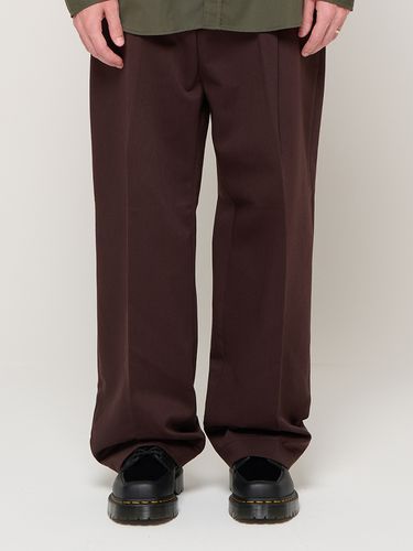 Heavy Banded Wide Leg Slacks - CARGOBROS - Modalova