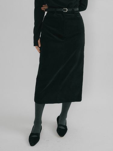 Oson Silky Midi Skirt_Black - REORG - Modalova