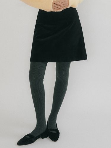 Oson Suede Mini Skirt_Black - REORG - Modalova