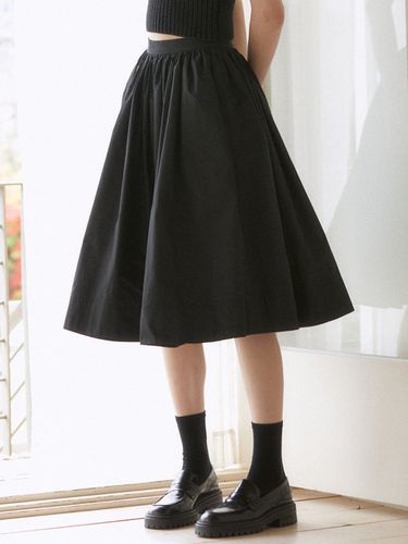 Pleats Skirt_Black - LARGO - Modalova