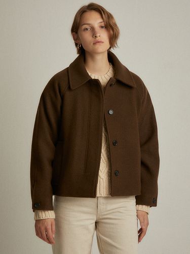 Raglan Half Coat_Brown - LARGO - Modalova