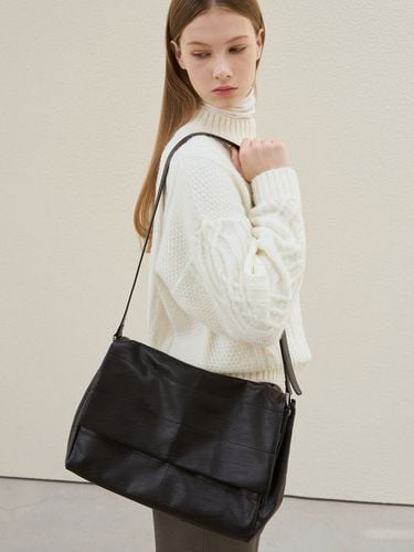 Natural Stitch Square Bag_Black - DRAWFIT WOMEN - Modalova