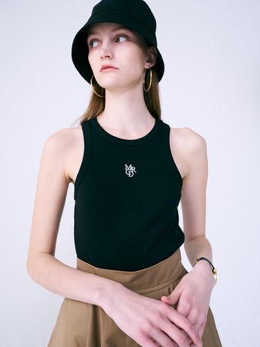 Racer Tank Top - Black White - MARDI MERCREDI - Modalova