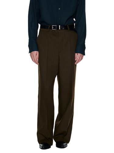 Refined Wide Pants_Brown - Theballon MEN - Modalova