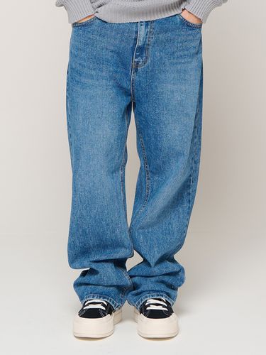 Slightly Wide Leg Jeans - Blue - CARGOBROS - Modalova