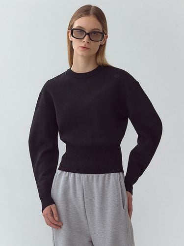 Balloon Cropped Knit_Black - MAGJAY - Modalova