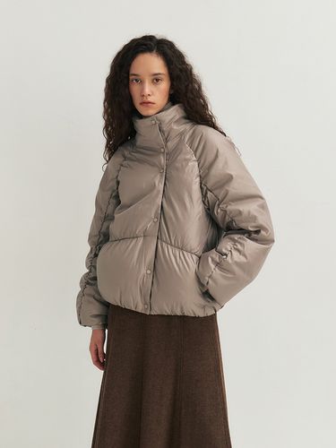 RTW High Neck Shirred Down Padded Jacket_2 Colors - MOHAN - Modalova