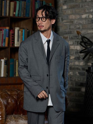 Classic Wool Suit Jacket_Gray - TLEYOUNG - Modalova