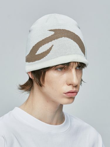 X-ray Logo Knit Beanie_White - S SY - Modalova