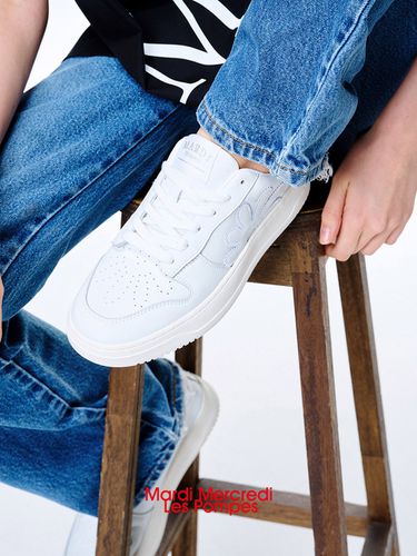 Pur Leather Sneakers_All White - MARDI MERCREDI LESPOMPES - Modalova