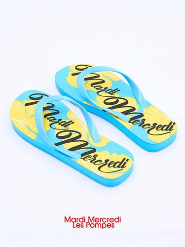 Aloha Flip Flops_Blue - MARDI MERCREDI LESPOMPES - Modalova