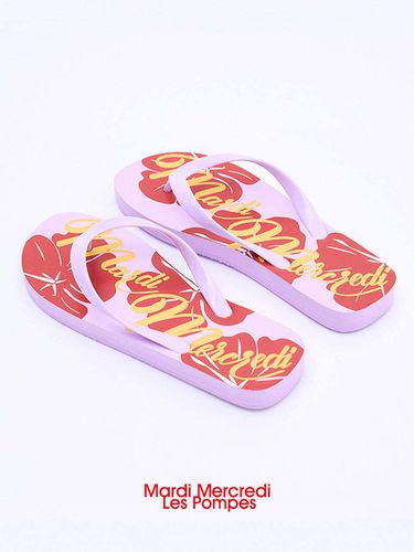 Aloha Flip Flops_Pink - MARDI MERCREDI LESPOMPES - Modalova