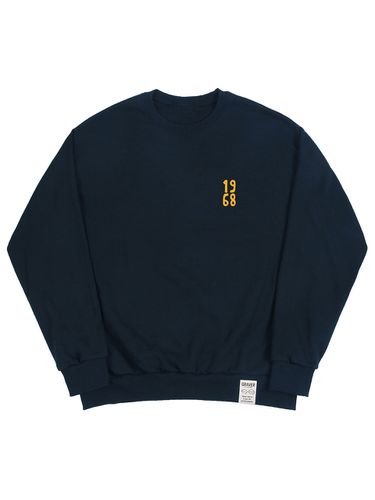 Square Logo Sweatshirt - Navy - GRAVER - Modalova