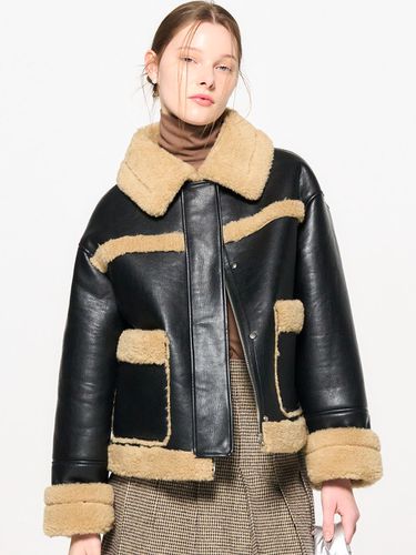 Relaxed Fit Eco Fur Shearling Jacket - GENERAL IDEA - Modalova