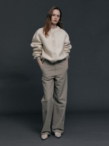 Washed Cotton Straight Trousers_2 Color - Carriere - Modalova