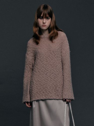 Baby Alpaca Loose Knit Top_2 Color - Carriere - Modalova