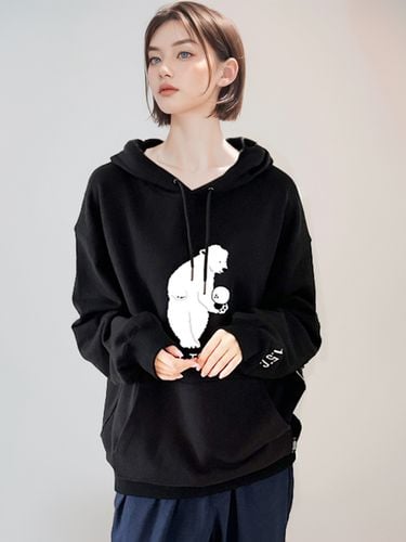 Bowling Ball Relaxed Fit Fleece Washed Hoodie - pollution - Modalova