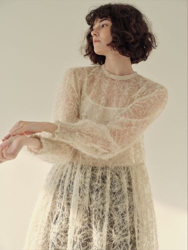 Lace Layered Dress - Authenti - Modalova