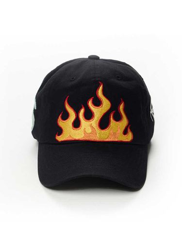 Fire Pigment Bio-washed Ball Cap_Black - STIGMA - Modalova