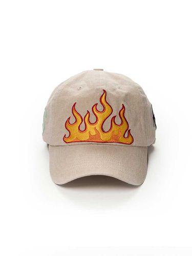 Fire Pigment Bio-washed Ball Cap_Beige - STIGMA - Modalova