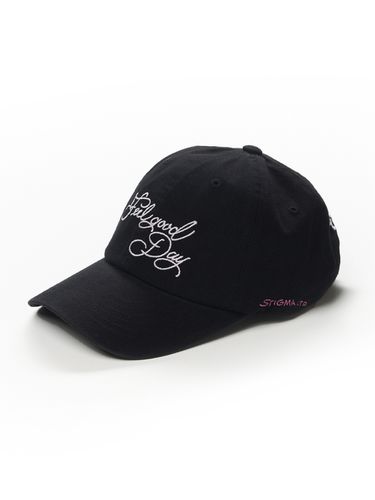 Flower Pigment Bio-washed Ball Cap_Black - STIGMA - Modalova