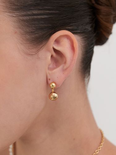 Button Ball Earring - MIDNIGHT MOMENT - Modalova