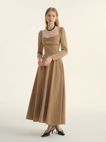 Classic Square Neck Long Dress - Sincethen - Modalova