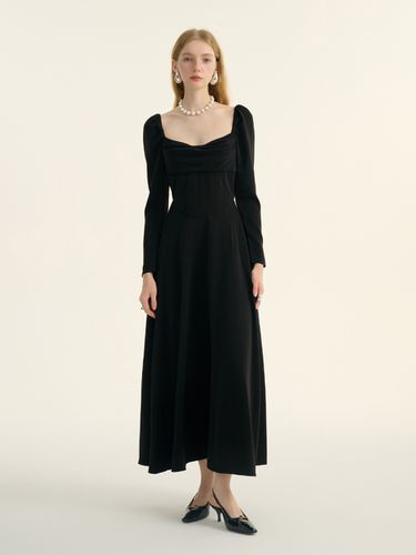 Classic Square Neck Long Dress - Sincethen - Modalova